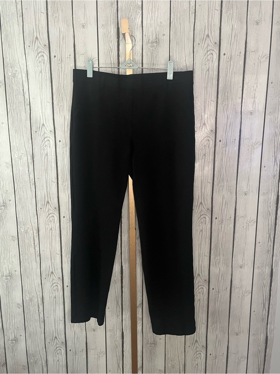 Quince Pants - Quince Ultra-Stretch Ponte Straight Leg Pants Black Womens Size Large L Pull On